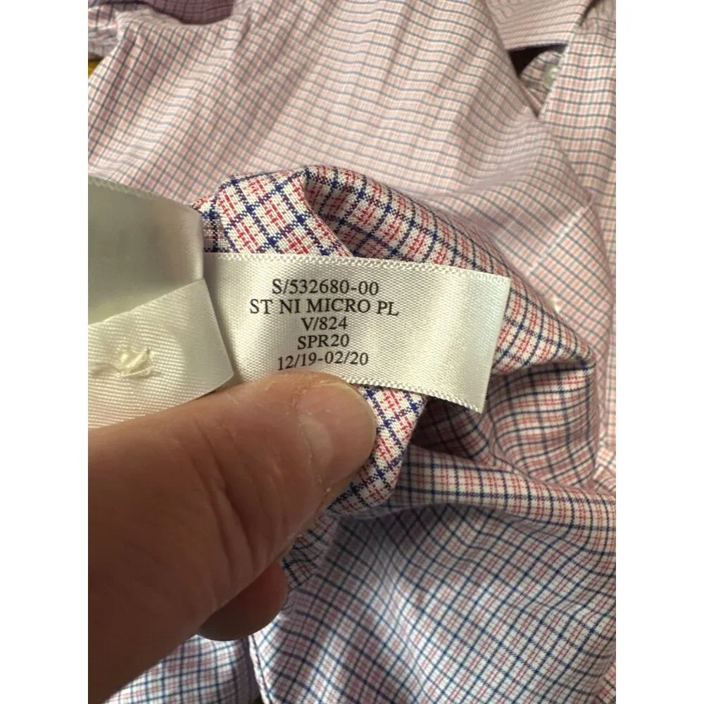 Banana Republic Mens Non-Iron Cotton Standard Fit Button-Down Shirt  Size L